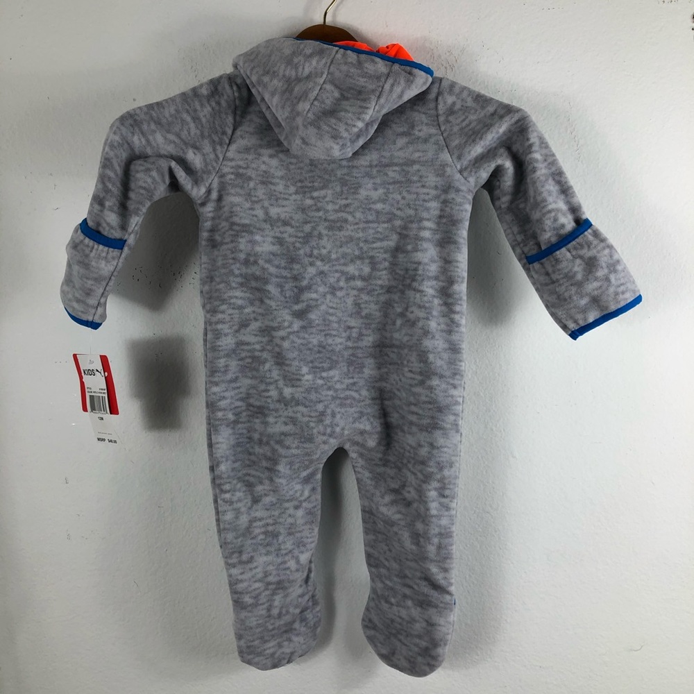 NWT PUMA ONE PIECE ZIP UP BABY BOY SIZE US 12 M - Picture 3 of 5